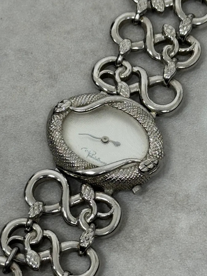 2000s Roberto Cavalli Snakes Oracle Stainless Steel Bracelet Watch JmGLgPK 1
