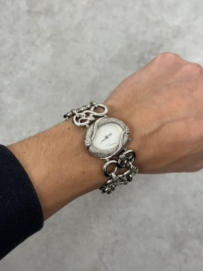 2000s Roberto Cavalli Snakes Oracle Stainless Steel Bracelet Watch JmGLgPK 2