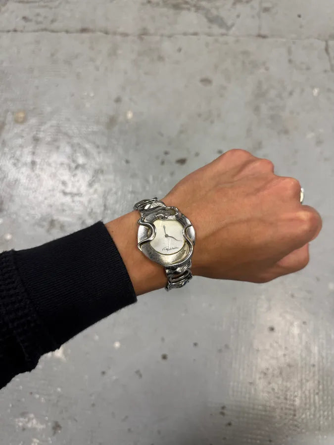 2000s Roberto Cavalli Snakes Stainless Steel Watch qpKcTwP 2