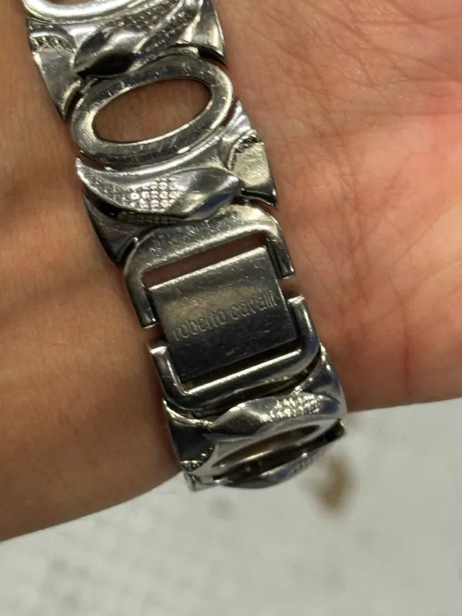 2000s Roberto Cavalli Snakes Stainless Steel Watch qpKcTwP 7