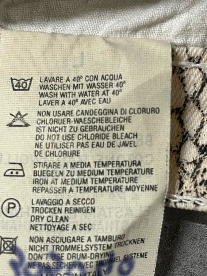 2000s Roberto Cavalli Snakeskin Effect White Pants PhjHpqa 9