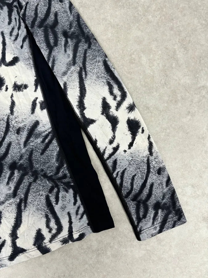 2000s Roberto Cavalli Tactical Savage Blue & White Longsleeves vCNYDFq 7