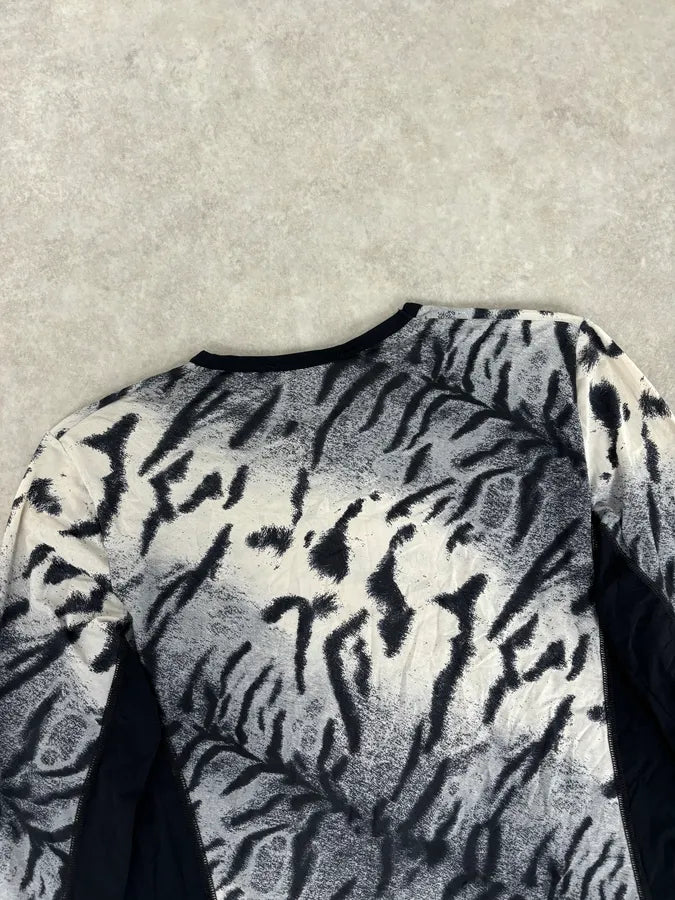 2000s Roberto Cavalli Tactical Savage Blue & White Longsleeves vCNYDFq 5