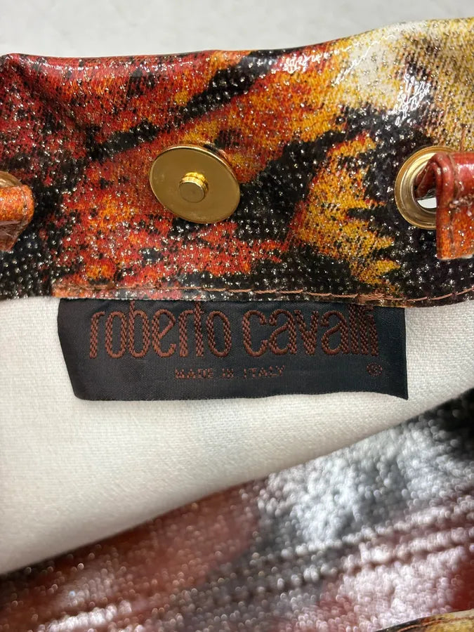 2000s Roberto Cavalli Tiger Print Handle Bag WSoCsma 7