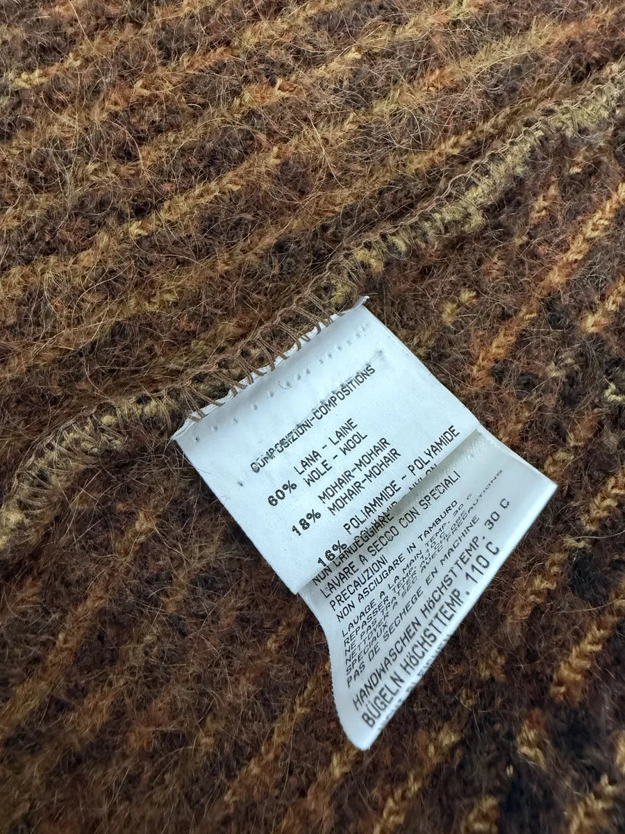 2000s Roberto Cavalli Vulcano Leopard Fur Wool & Mohair Collar Cardigan Jacket WldVaJB 10