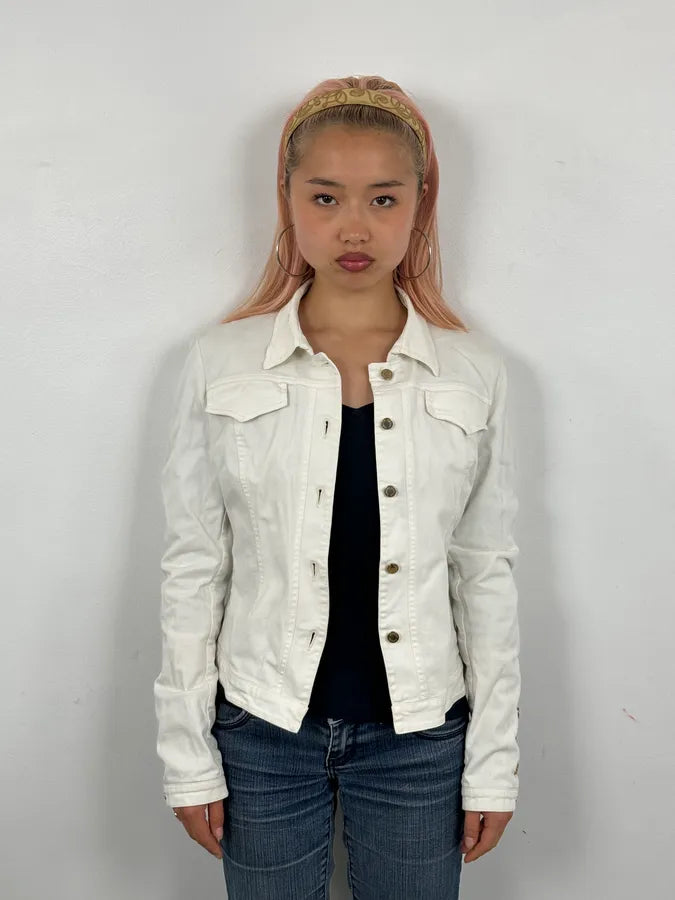 AW2001 Roberto Cavalli White & Leopard Patchwork Jacket zJRTWaB 2