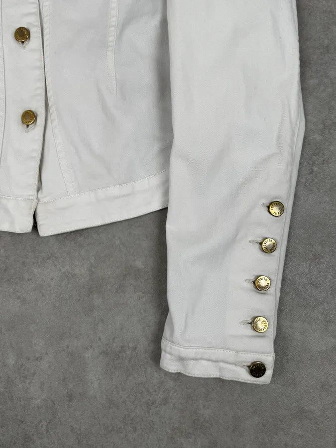 AW2001 Roberto Cavalli White & Leopard Patchwork Jacket zJRTWaB 9