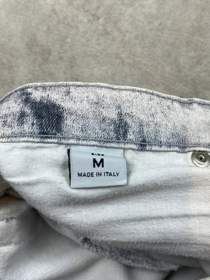 2000s Roberto Cavalli White & Navy Nighscale Stained Pants DoFfcTK 11