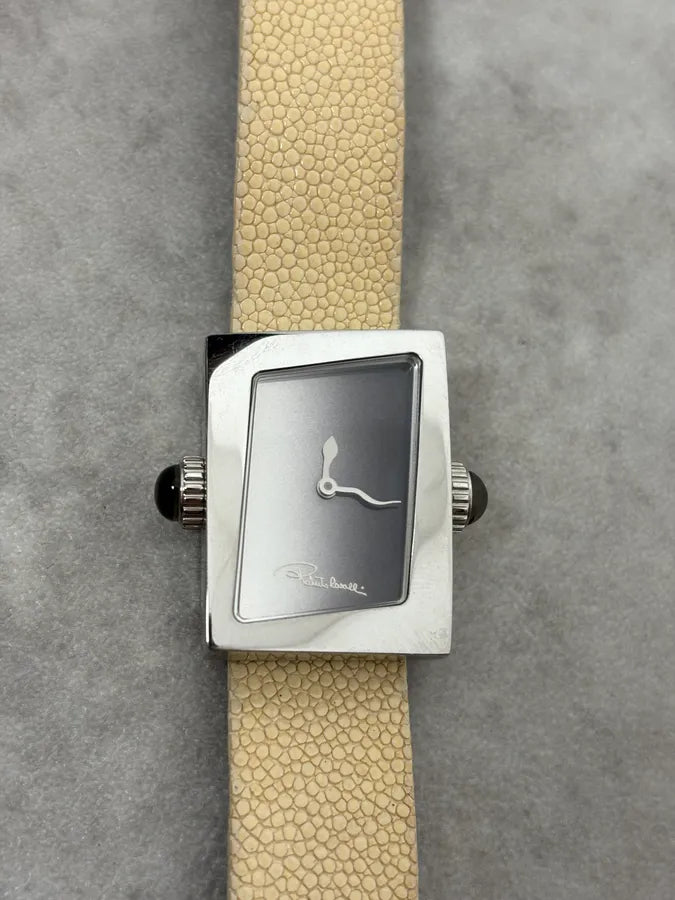 2000s Roberto Cavalli White Bracelet Tank Watch gYWsUwP 5