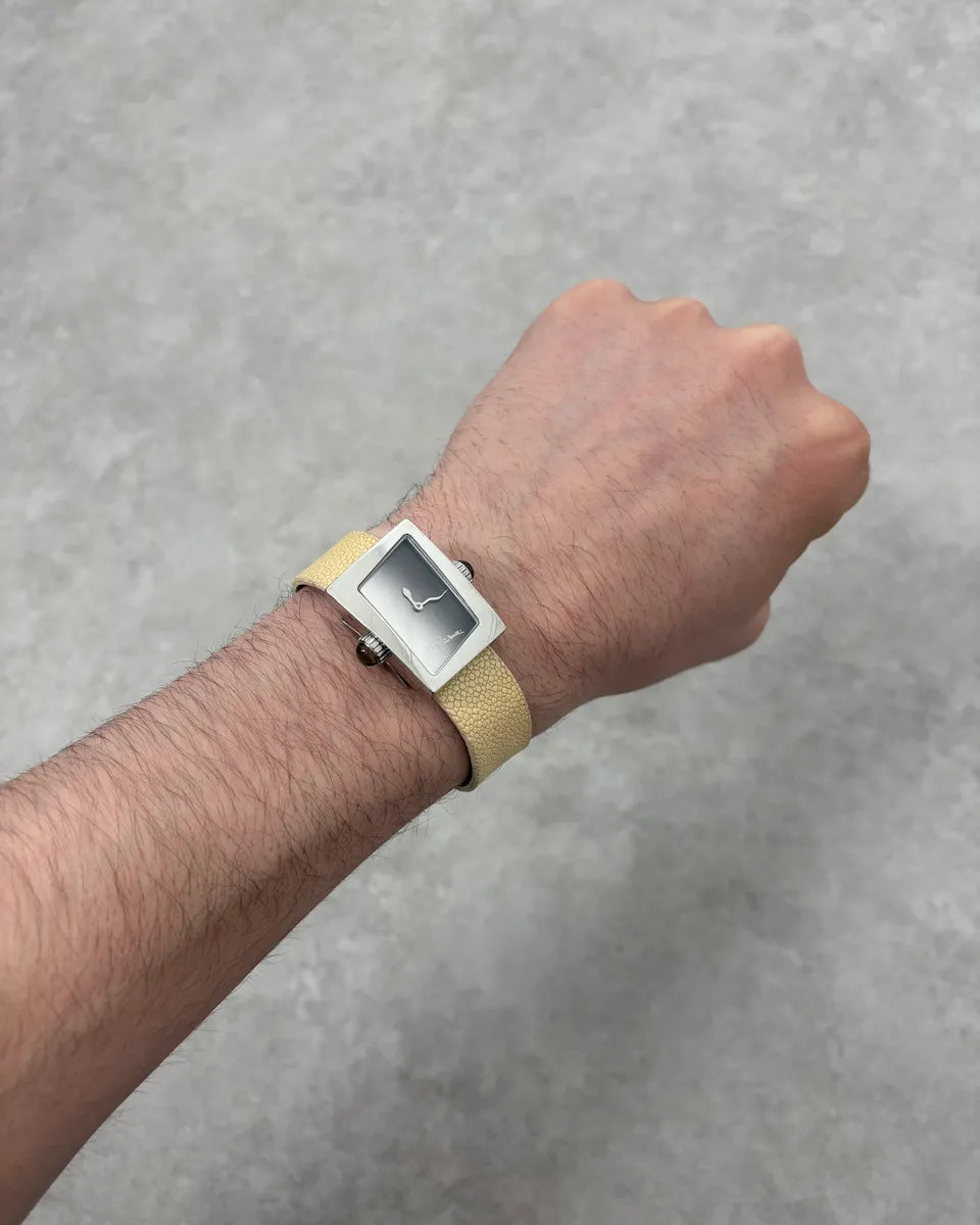 2000s Roberto Cavalli White Bracelet Tank Watch gYWsUwP 1