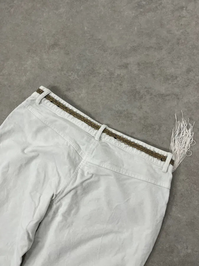 2000s Roberto Cavalli White Fur Effect Cozy Pants UWeDZEY 7