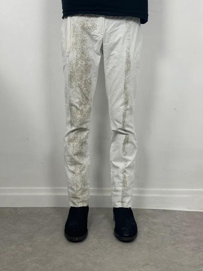 2000s Roberto Cavalli White Fur Effect Cozy Pants UWeDZEY 1