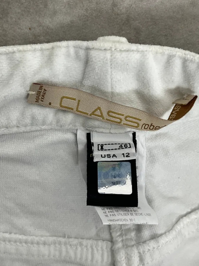 2000s Roberto Cavalli White Fur Effect Cozy Pants UWeDZEY 9