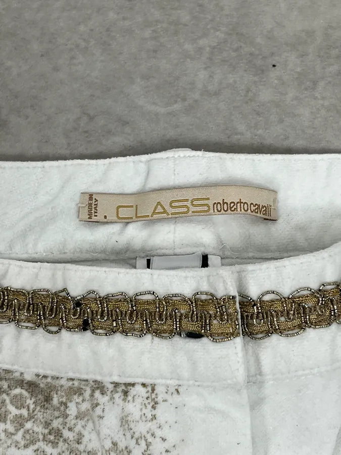 2000s Roberto Cavalli White Fur Effect Cozy Pants UWeDZEY 8