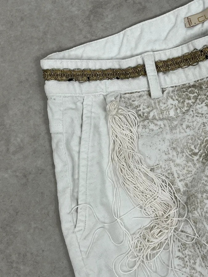 2000s Roberto Cavalli White Fur Effect Cozy Pants UWeDZEY 10