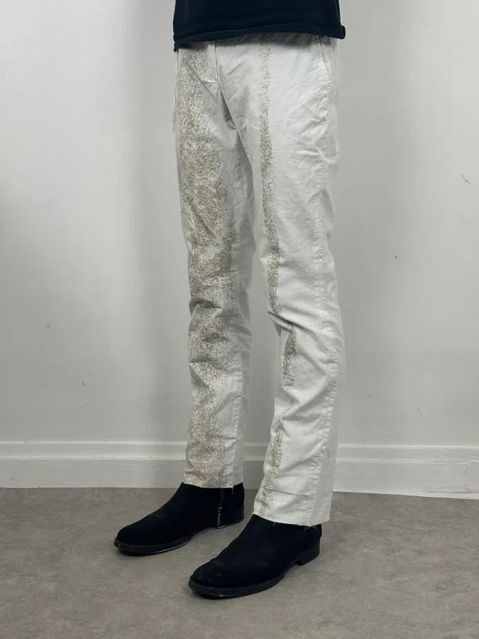 2000s Roberto Cavalli White Fur Effect Cozy Pants UWeDZEY 2