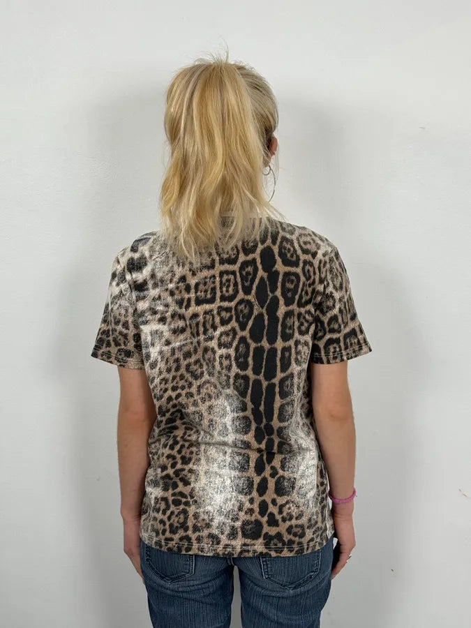 2000s Roberto Cavalli White Leopard Print T-Shirt xcciEzV 2