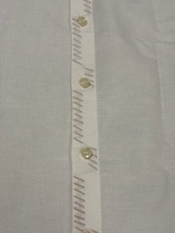 2000s Roberto Cavalli White Signature Laced Shirt ZYbLYTD 7