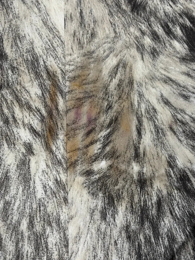 AW1999 Roberto Cavalli Wolf Fur Effect Beige Blazer Jacket FjmSraB 8