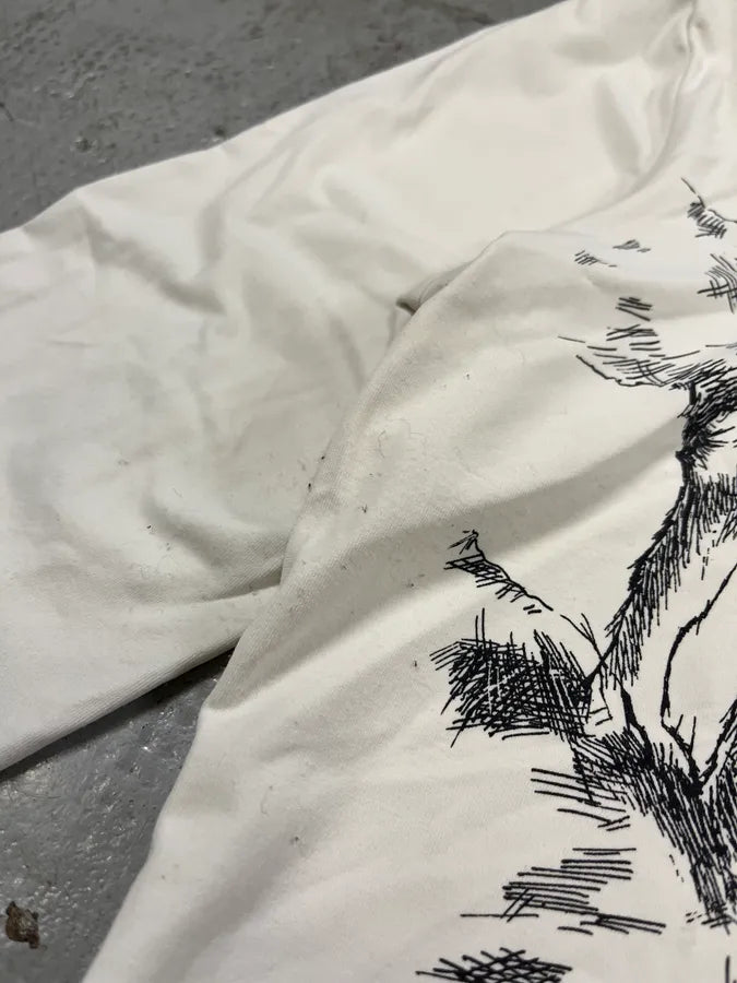 2000s Roberto Cavalli Wolves White Longsleeves uLzgLwJ 7