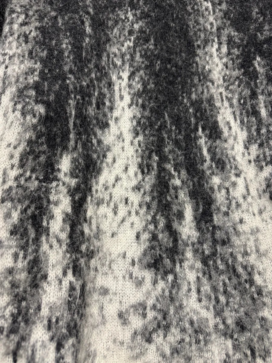 2000s Roberto Cavalli Wool & Mohair Grey Gradient Cardigan (XS) 7