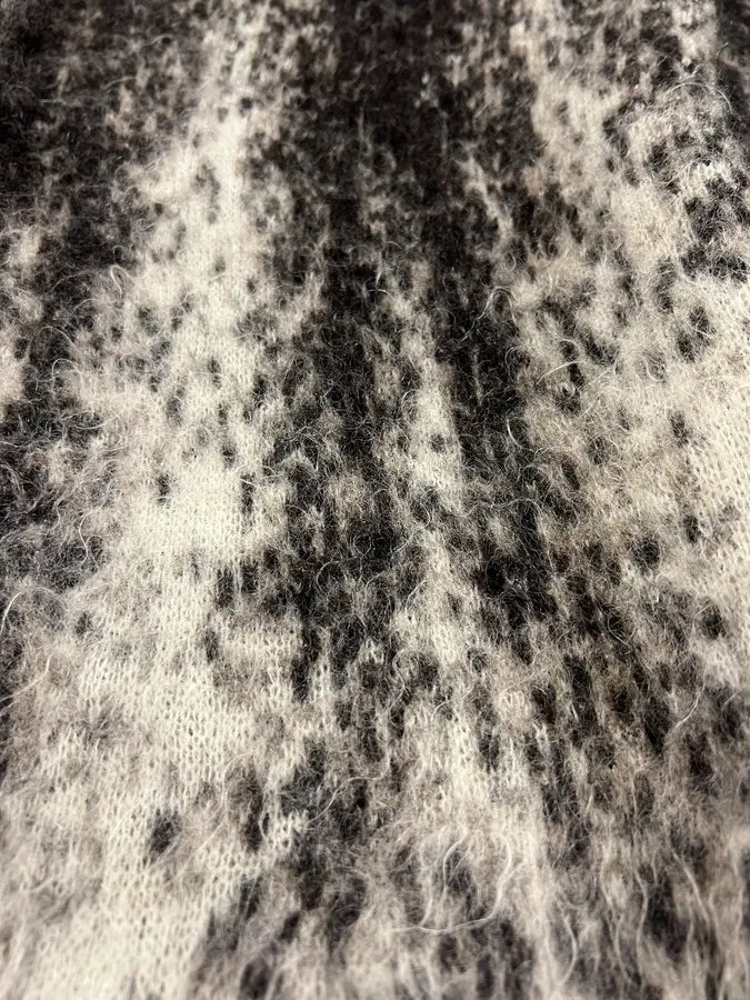 2000s Roberto Cavalli Wool & Mohair Grey Gradient Cardigan (XXS) 6