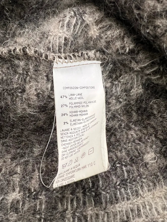 2000s Roberto Cavalli Wool & Mohair Grey Gradient Cardigan (XXS) 10