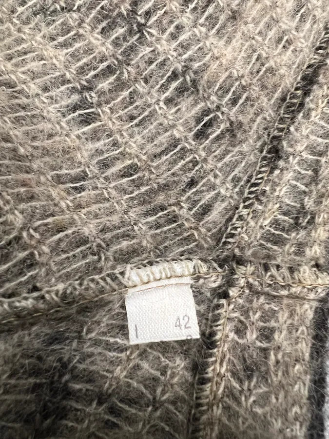 2000s Roberto Cavalli Wool & Mohair Grey Gradient Cardigan (XXS) 8
