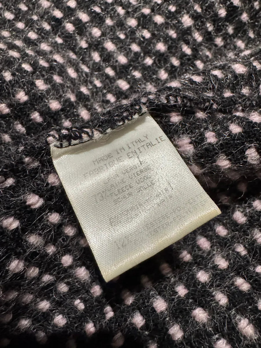 2000s Roberto Cavalli Wool Cardigan & Skirt Set (L) 10