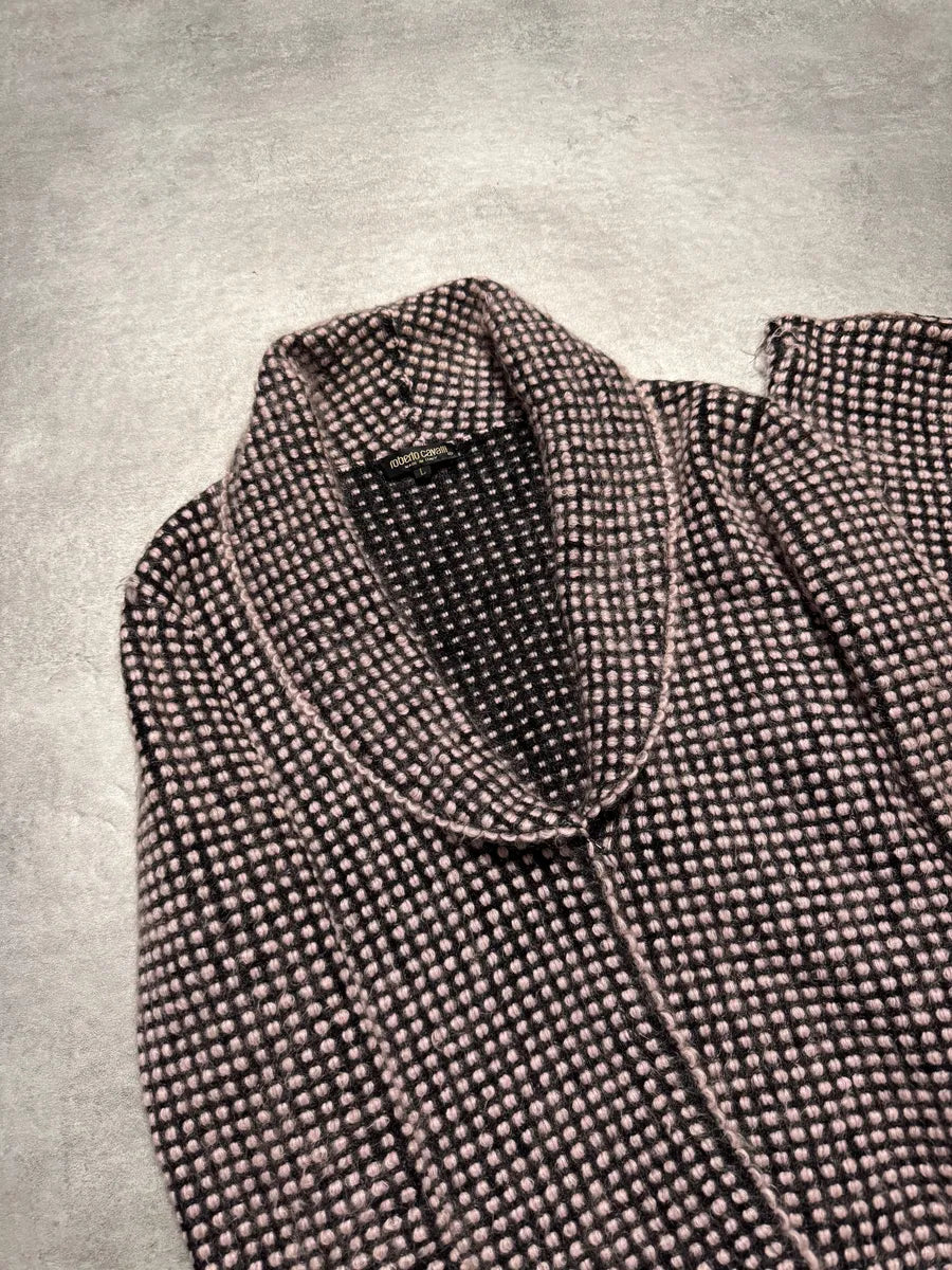 2000s Roberto Cavalli Wool Cardigan & Skirt Set (L) 2