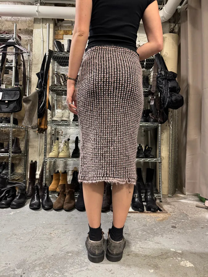 2000s Roberto Cavalli Wool Cardigan & Skirt Set (L) 5