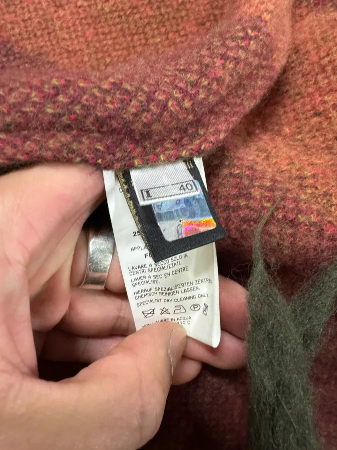 2000s Roberto Cavalli Wool Flower Multicolor Jacket (XS) 10