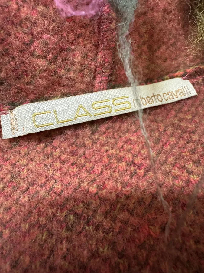 2000s Roberto Cavalli Wool Flower Multicolor Jacket (XS) 8