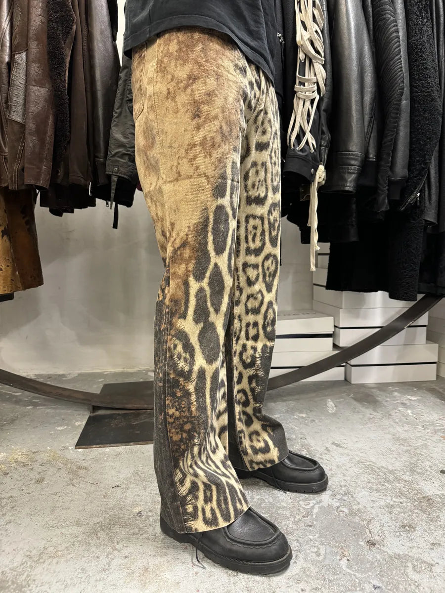 FW2001 Roberto Cavalli World Explosion Leopard Pants ylbYoGg 4