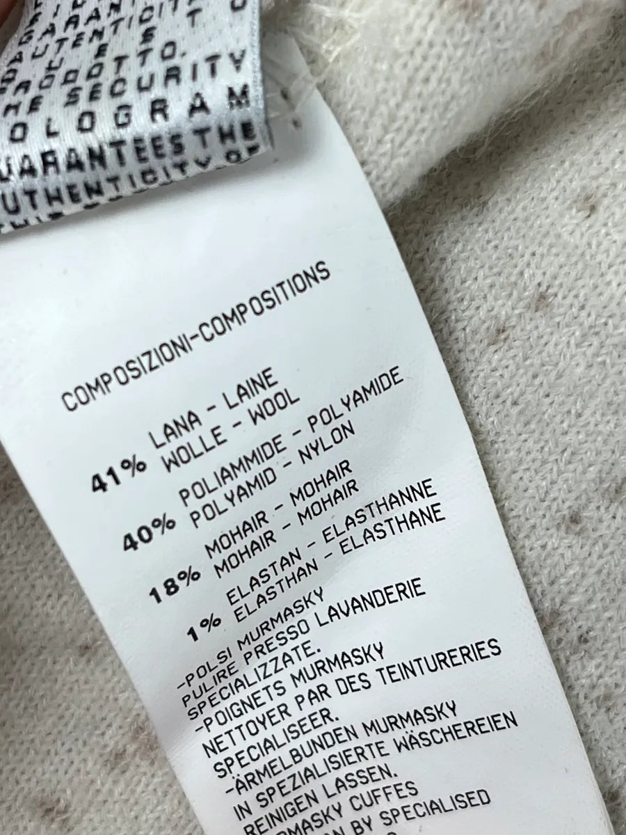 2000s Roberto Cavalli Wrinkled Texture Beige Long Cardigan Wrist Fur Jacket pgPktGn 11