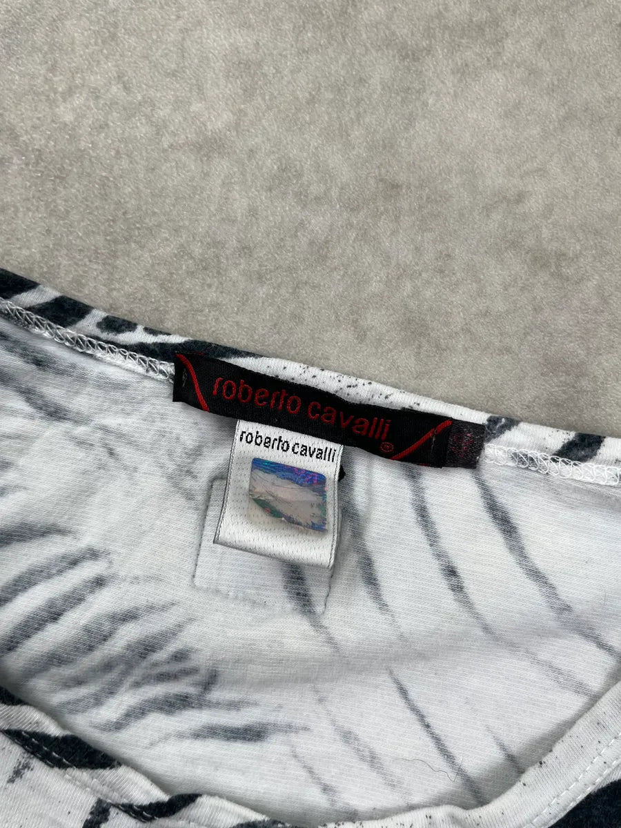 2000s Roberto Cavalli Zebra Black & White Longsleeve EKcEUMv 9