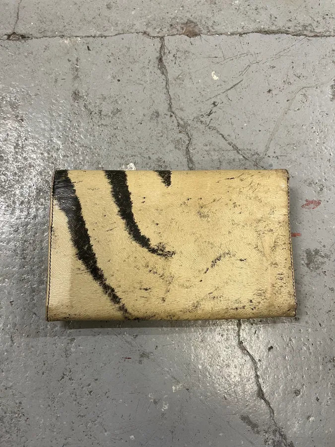 2000s Roberto Cavalli Zebra Leather Wallet (OS) ErLIGiU 2