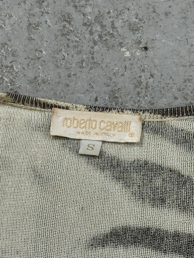 2000s Roberto Cavalli Zebra Marble Cardigan uRypUEW 4