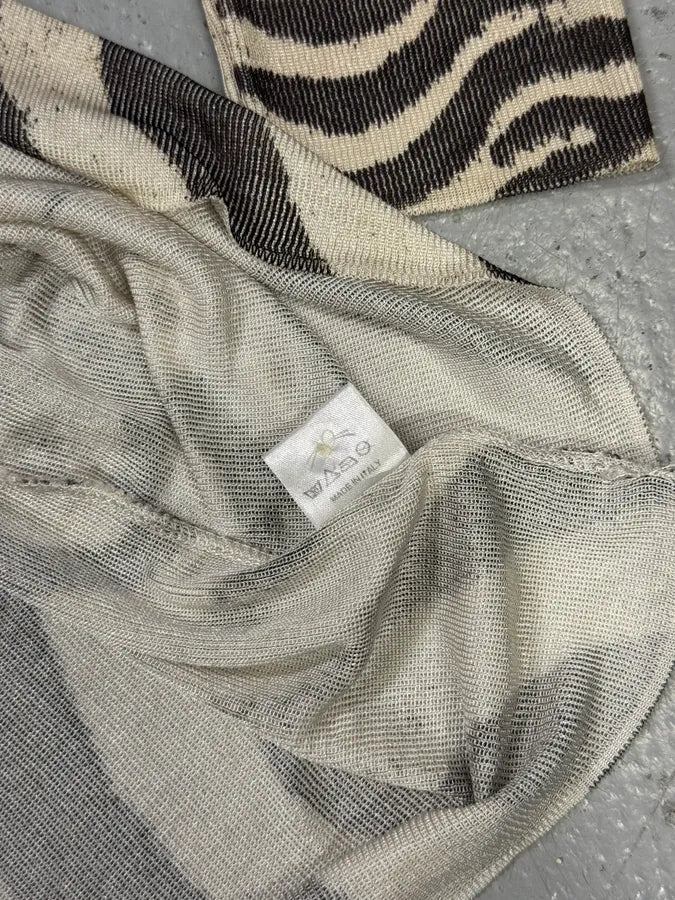 2000s Roberto Cavalli Zebra Marble Cardigan uRypUEW 5