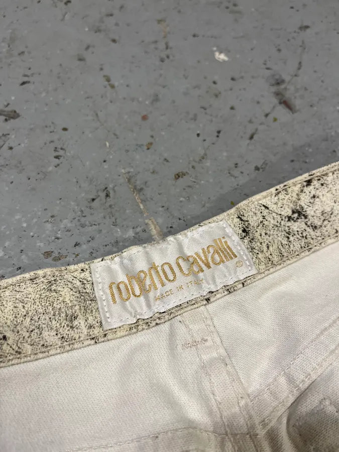 2000s Roberto Cavalli Zebra Marble Pants (S) QheGtpy 10