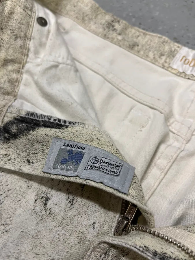 2000s Roberto Cavalli Zebra Marble Pants (S) QheGtpy 11