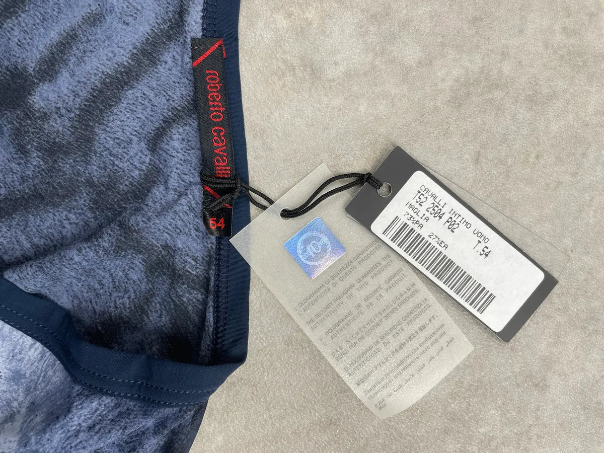 2000s Roberto Cavalli Zebra Navy Longsleeve  EYuOCyo 10