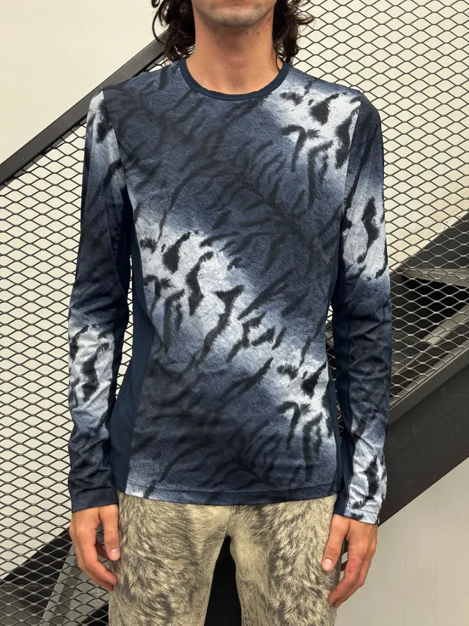 2000s Roberto Cavalli Zebra Navy Longsleeve  EYuOCyo 3
