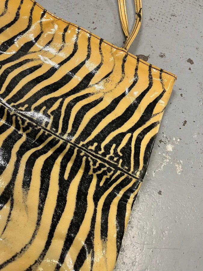 2000s Roberto Cavalli Zebra Print Handle Bag AFxDbkH 4