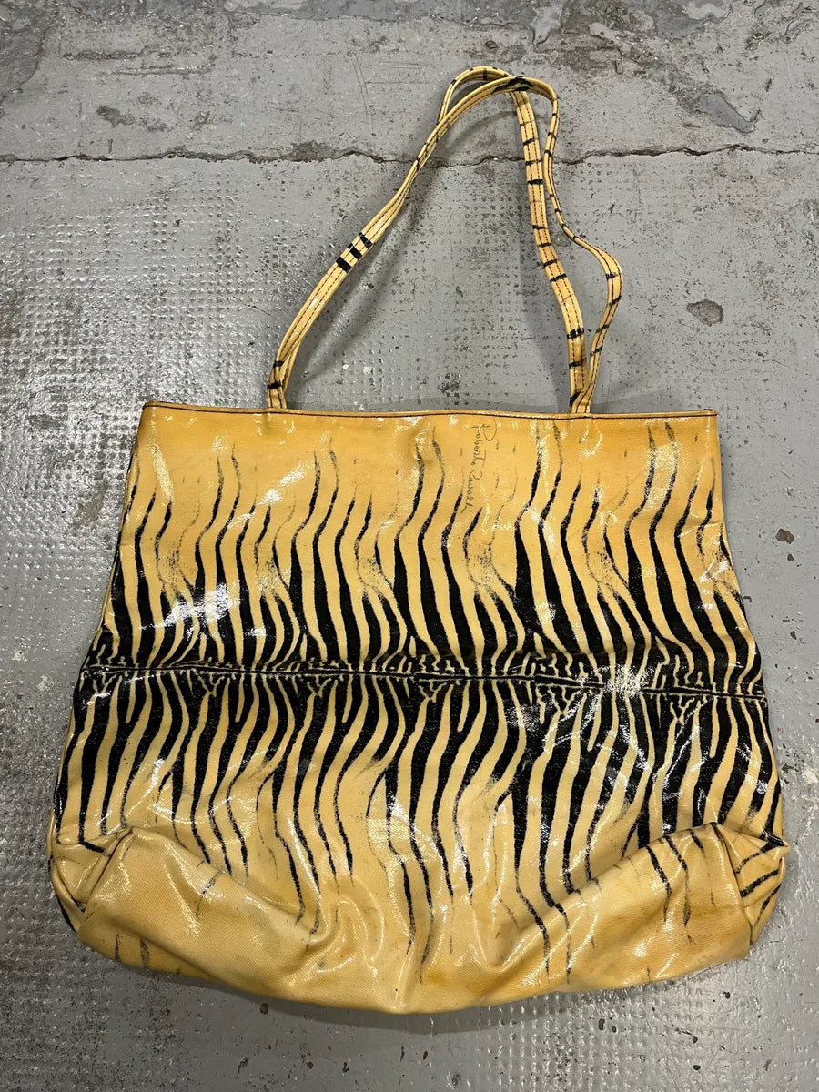 2000s Roberto Cavalli Zebra Print Handle Bag AFxDbkH 6