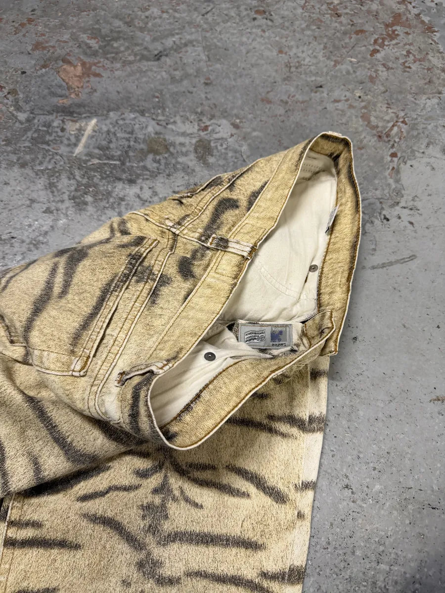 2000s Roberto Cavalli Zebra Savage Beige Pants LWoifLR 7