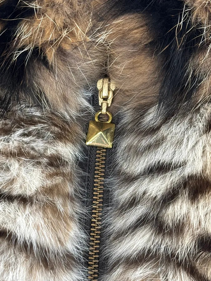 2000s Roberto Cavalli Zebra Savage Fur Zip-up Jacket SxiIVio 7