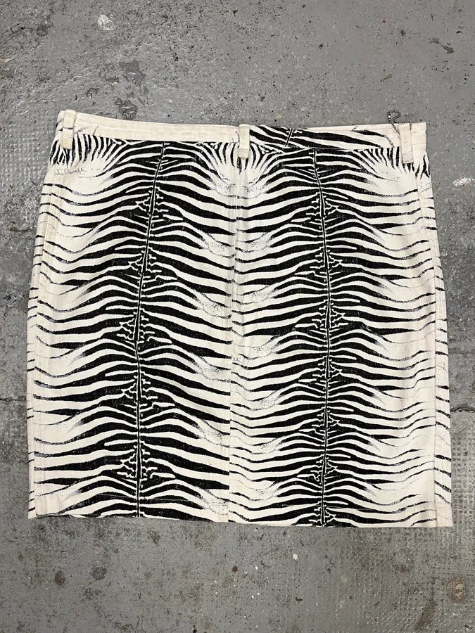 2000s Roberto Cavalli Zebra Skirt vzHElHm 3