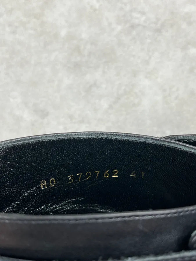 2010s Saint Laurent Black Ankle Leather Boots hYOwMKt 8