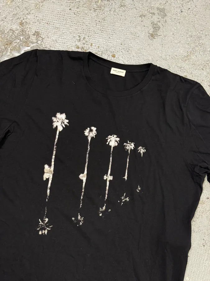 SS2020 Saint Laurent Black Palm Trees T-Shirt ajCudiy 4